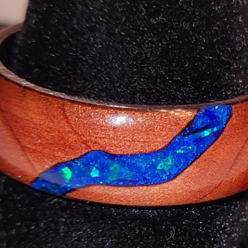 Handmade custom river ring - Picture 5 of 5